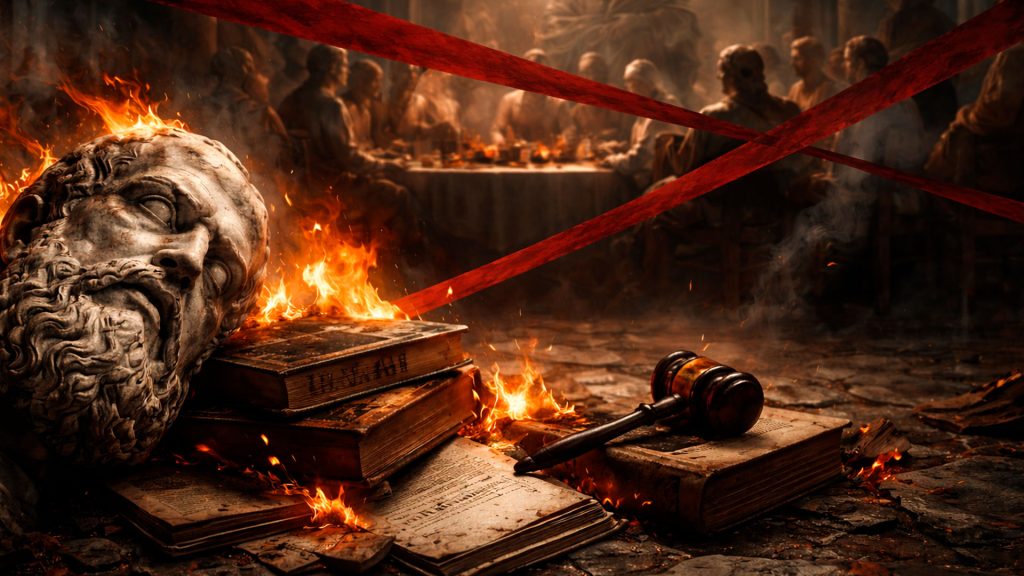 Dante Gallian analisa a tentativa de censurar trechos de O Banquete, de Platão, e discute o risco cultural de trocar leitura e debate acadêmico por proibição e cancelamento.